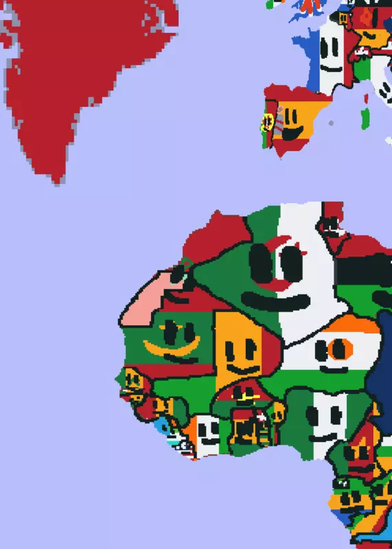 Flags faces by @Chilenito142