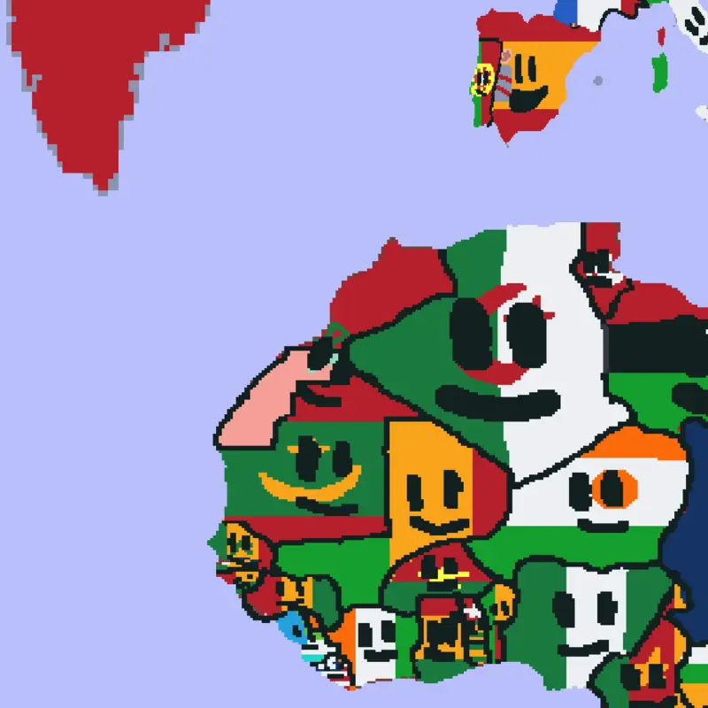 Flags faces by @Chilenito142