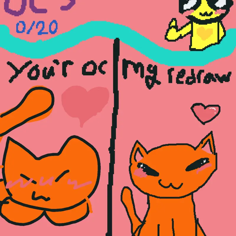 REDRAWING OCS by @LilGfromthedD