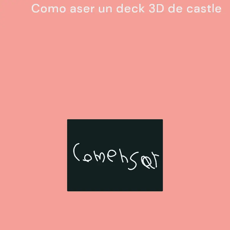 Tutorial de como hacer algo 3d by @chanchi_en_espanol