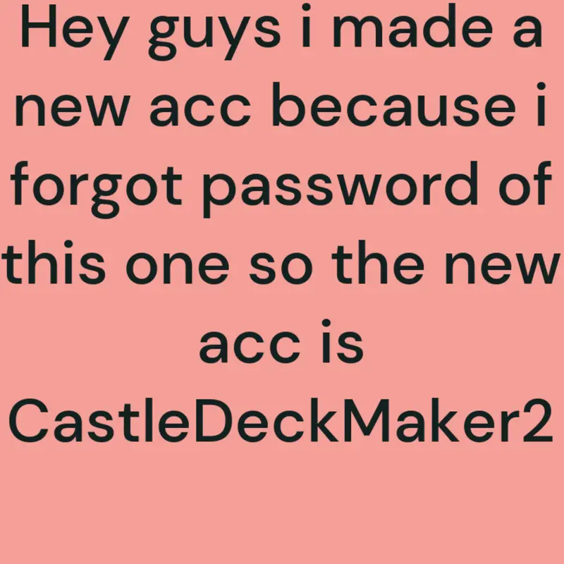 Game by @CastleDeckMaker