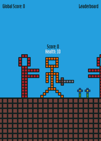 Pixel man with his pixel sword 👍