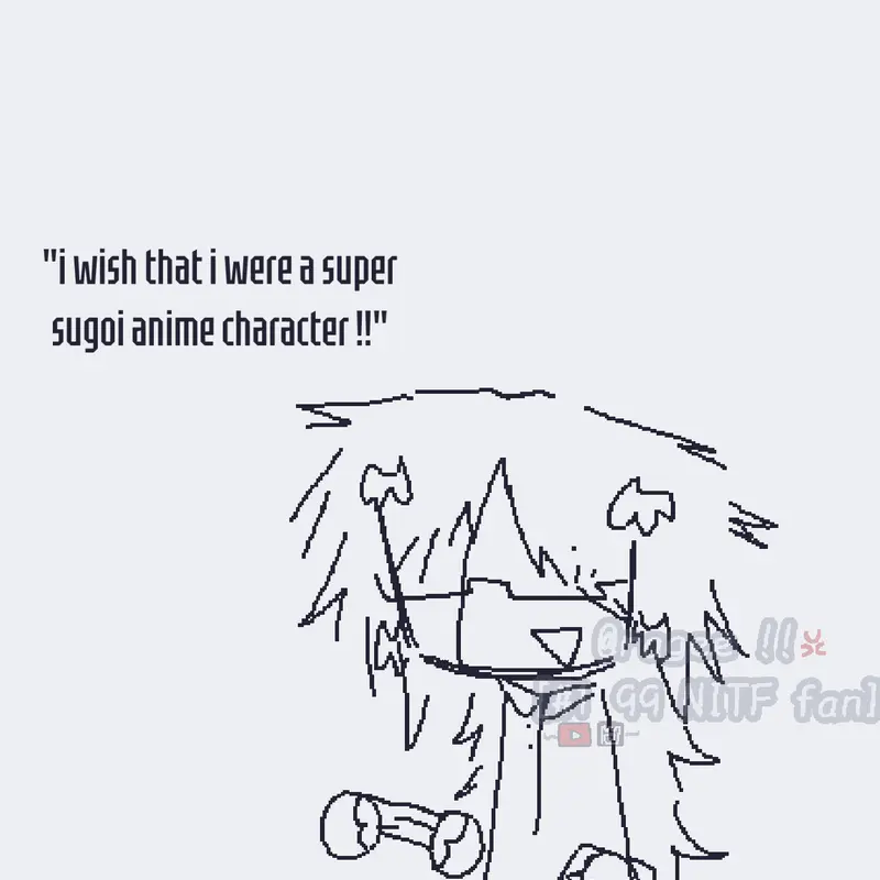 i wish that i were a super sugoi anime by @ragelingg_