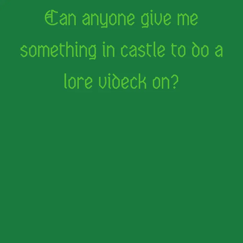 Game by @castlelore