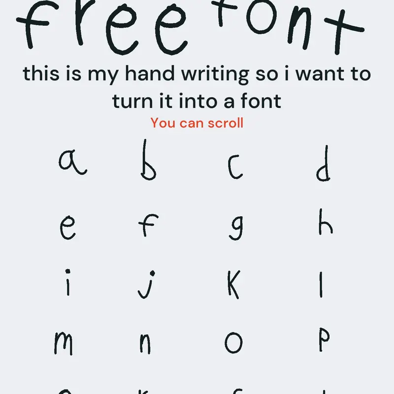 My font by @derickinho35