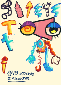 Give zooble a head accessories :3