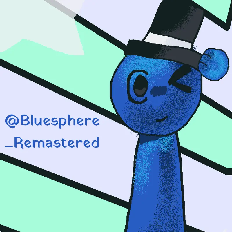 Fanart back for bluesphere_remastered :3 by @Kdawg060