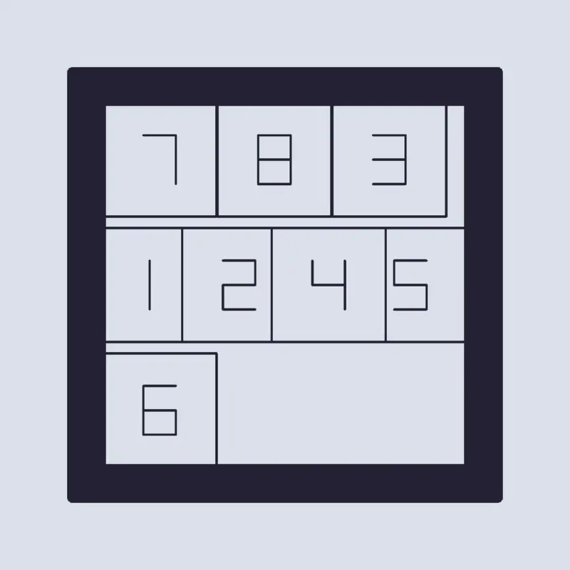 buggy randomized slide puzzle by @D4lta