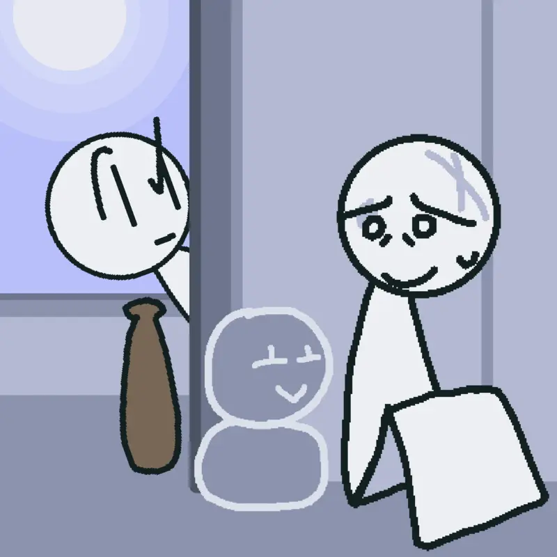 Bullied blob & Dob (Batting day) by @Rusnoobking2