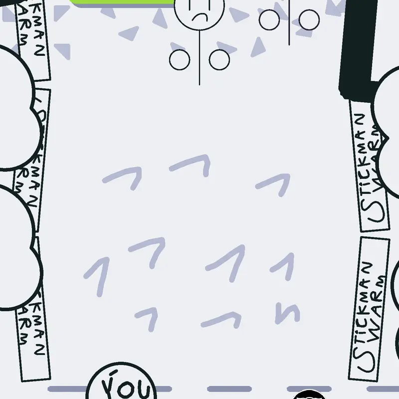 Stickman swarm by @fireyJR9762