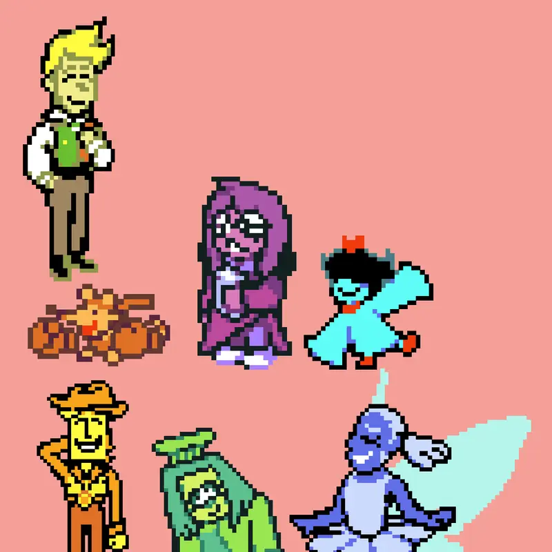 Deltarune chapter 5 flowers by @hollywoodhehe