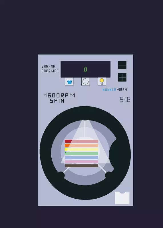 The banana porridge washing machine by @CapyPastaTheFan