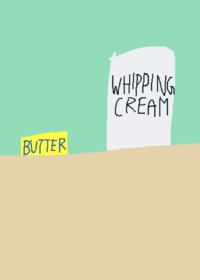 Making butter ice cream and this result