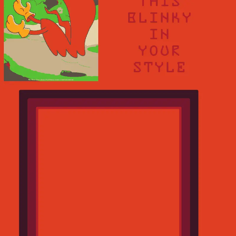Draw this Blinky in your style by @pacmanfan20