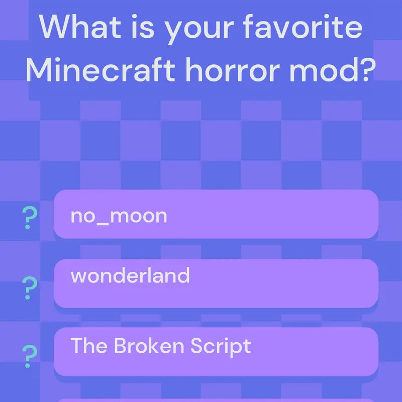 Horror mod options by @KaiCastler