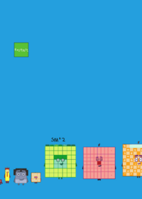Numberblocks band 3^0 3^50