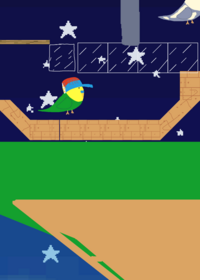 Sail a boat from PARROTWORLD to PARROT