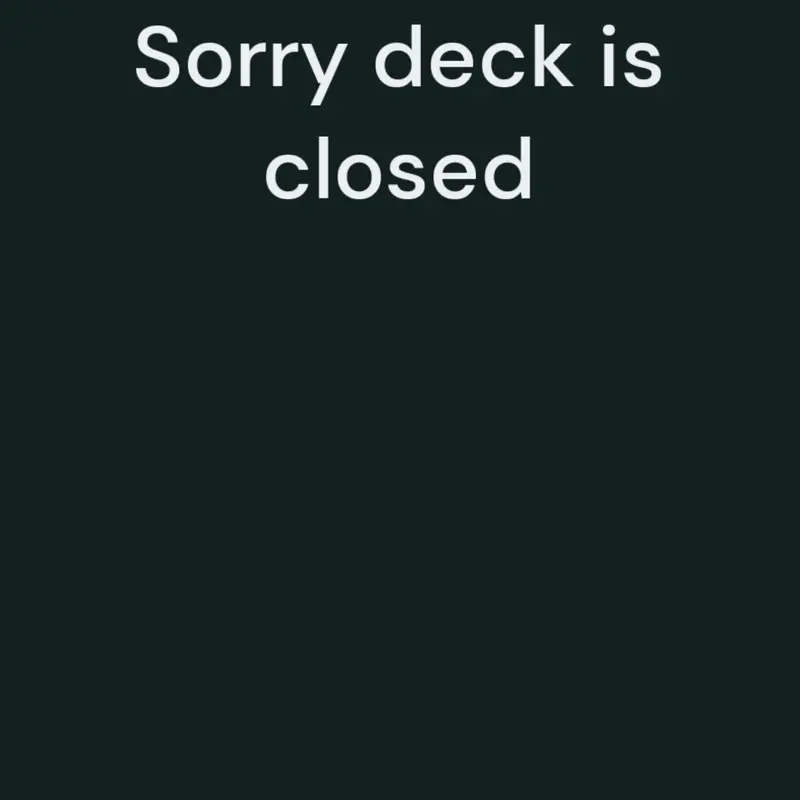 Deck closed by @JassielSoto