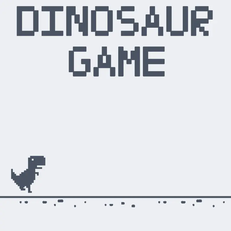 Dinosaur Game by @LuckyStrikeplane