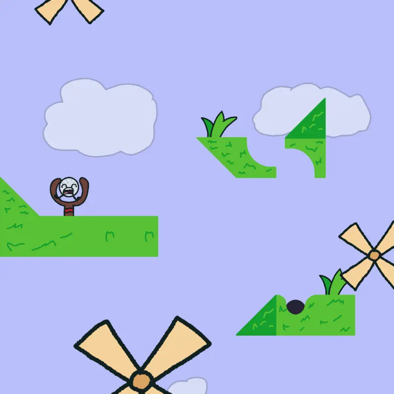 help golfball get into the goal! by @Snoww_ball