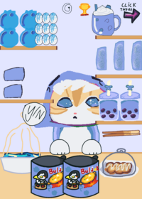 Shark cat mukbang