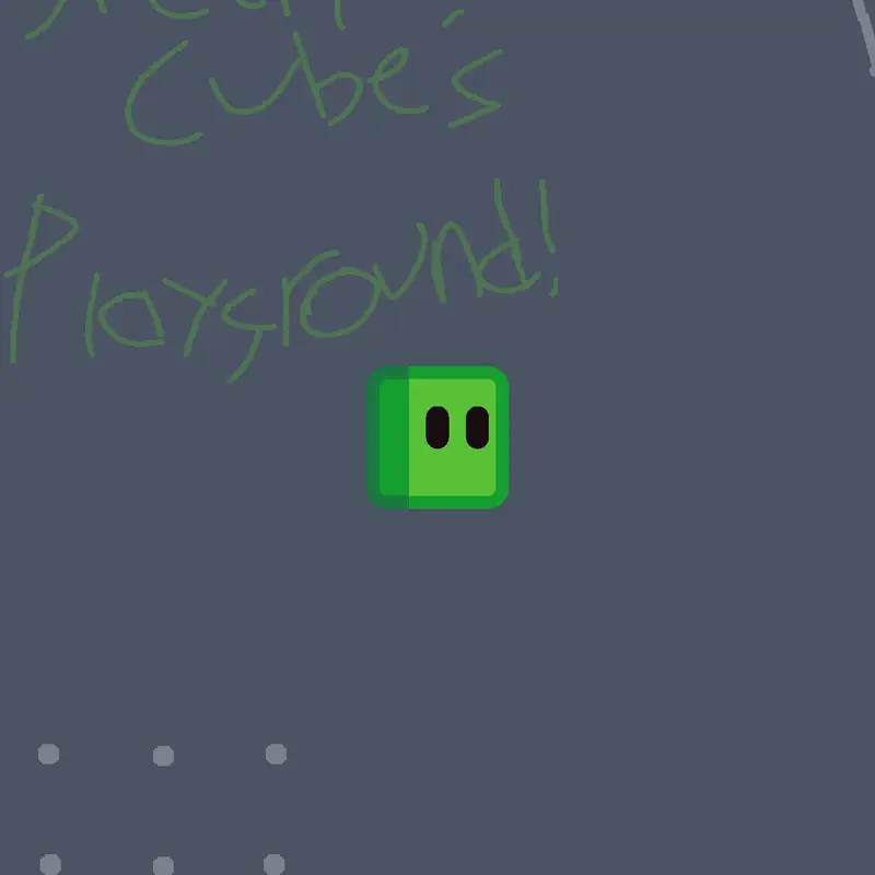 Green cube's playground! by @Avan_nau