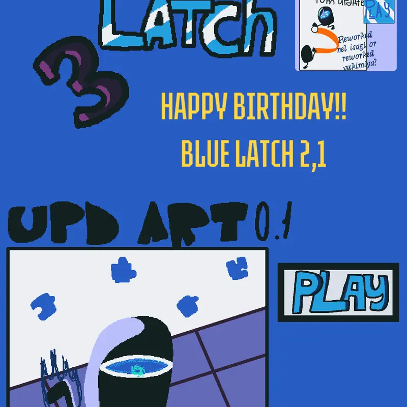 Blue latch 3 by @fnfsher