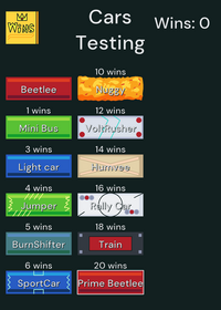 Cars Testing