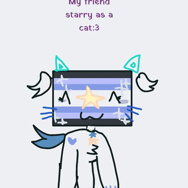 My friend as a cat by @jadeandst4rry