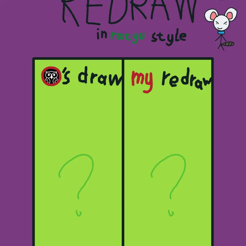 Redraw in ratyu style by @Superhomyakish_official