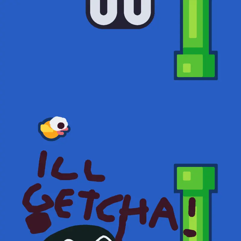 Flappy Bird with evilspider by @Vrtezin_CDJ