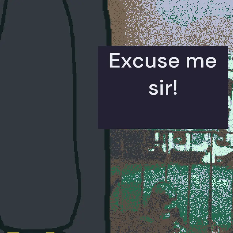 Excuse Me Sir meme by @AnalogHorror