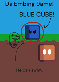 Blue cube added!