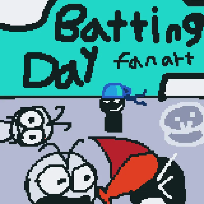 Batting Day fan art by @GEWIE_lll