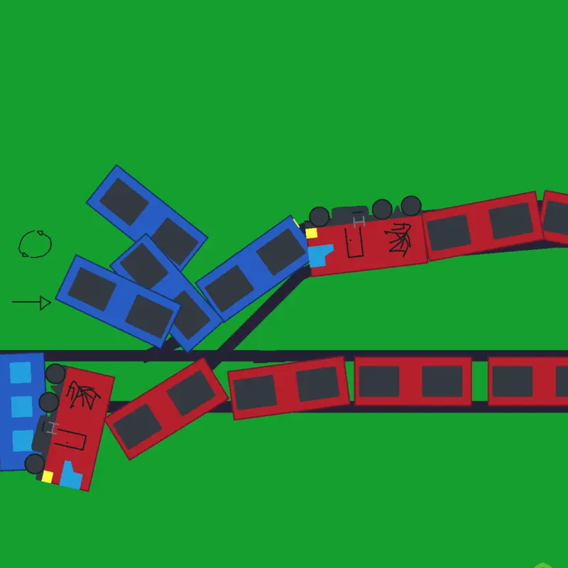 Train crash by @thealphaFrieslololol