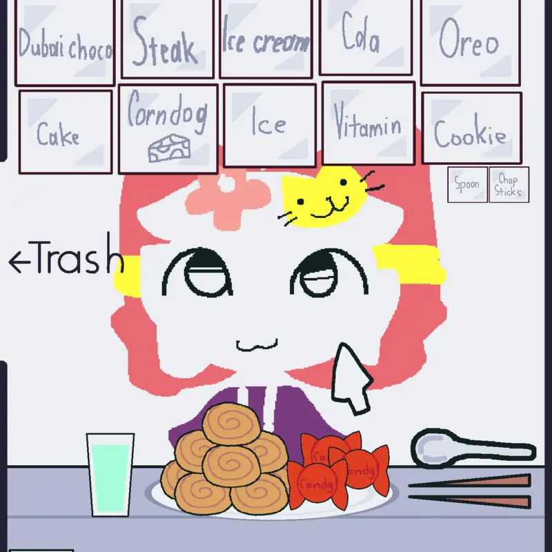 my emojicat oc mukbang! by @pusheenlover24