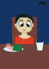 Family dinner table