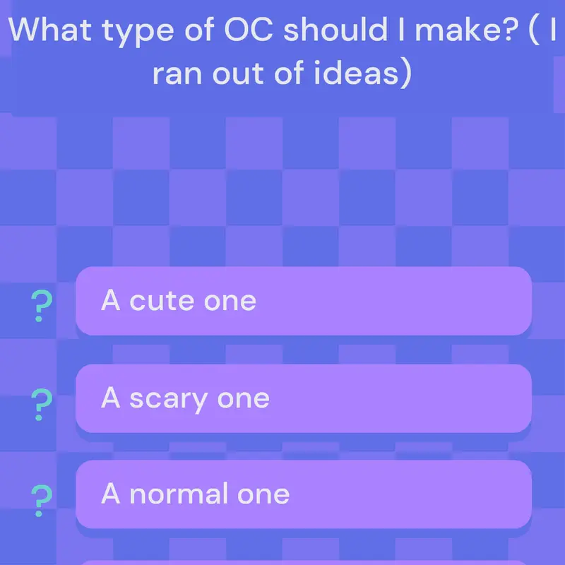 What type of oc should I make by @yellowguy_123