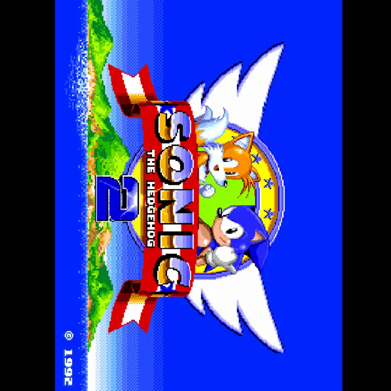 Sonic 2 Title Screen by @kawkawdeltarune