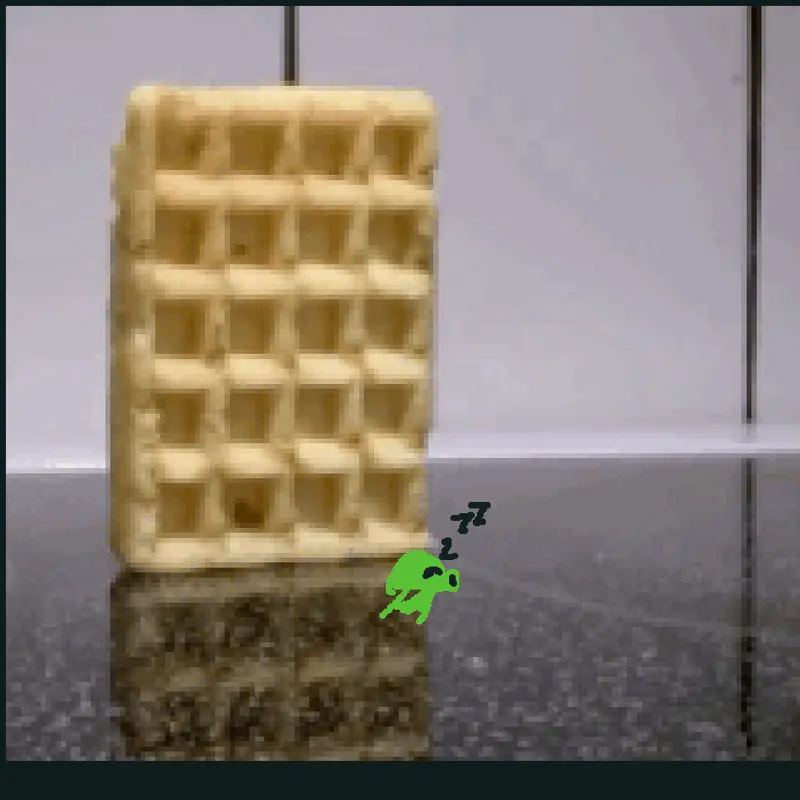 Seashrooms waffle by @YazanAbujammaah
