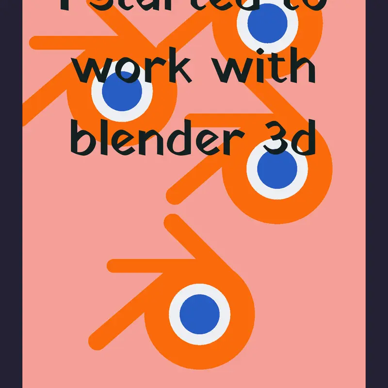 I started to work with blender 3d by @chitergun