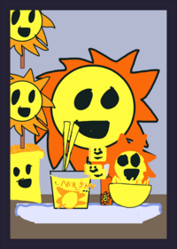 Mr sun eating