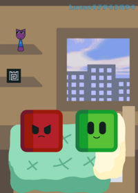 GREEN & RED BEDTIME!