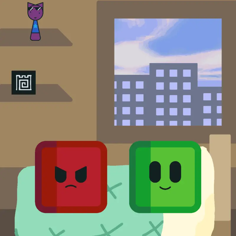 GREEN & RED BEDTIME! by @Lucas47943894_2