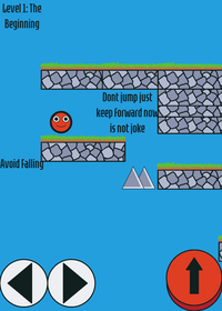My first with levels game named red ball 1