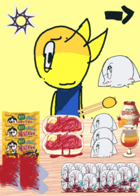 MUKBANG!!! It's my oc and a special gues