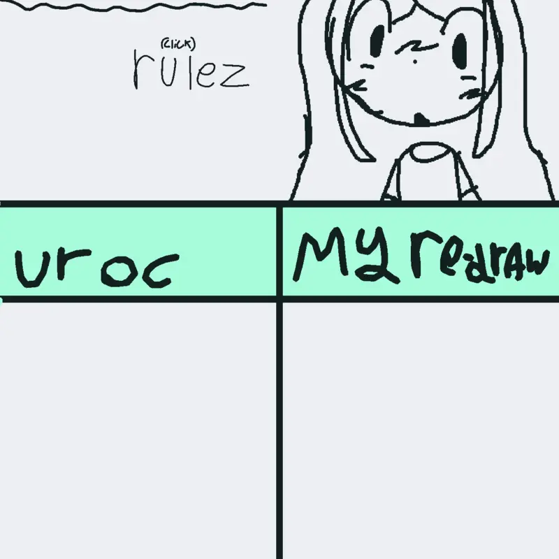 Redrawing ocs ^ . ^ by @mixbear