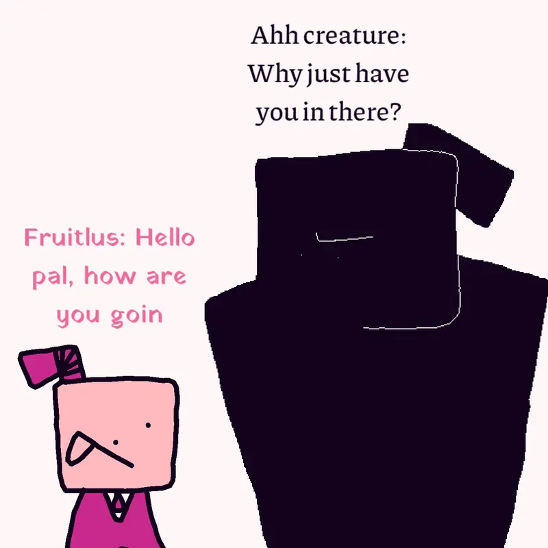 STUPID QNA WITH A AHH CREATURE by @IamSaw