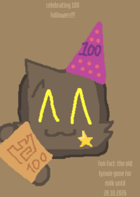 lynxie reached 100