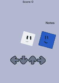 White and blue fnf